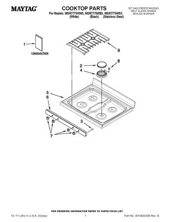 Diagram for MGR7775WB3