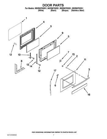 Diagram for MGR8670WW1