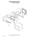 Diagram for 03 - Upper Oven Door Parts