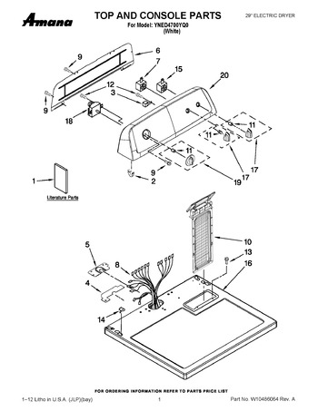 Diagram for YNED4700YQ0