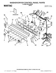 Diagram for 01 - Washer/dryer Control Panel Parts