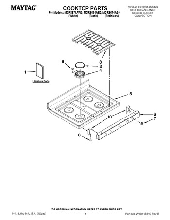 Diagram for MGR8674AB0