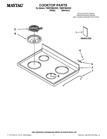 Diagram for YMER7660WW2