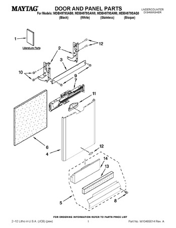 Diagram for MDBH979SAQ0