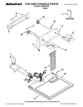 Diagram for AED4675YQ0