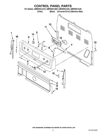 Diagram for AER5830VAW0