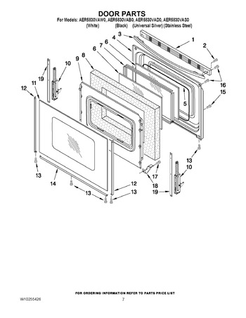 Diagram for AER5830VAW0