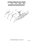 Diagram for 02 - Control Panel And Latch Parts