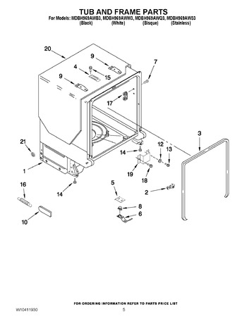 Diagram for MDBH969AWB3