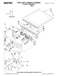 Diagram for 01 - Top And Console Parts