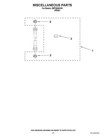 Diagram for MET3800XW0