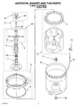 Diagram for 03 - Agitator, Basket And Tub Parts