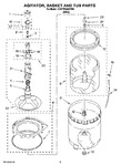 Diagram for 03 - Agitator, Basket And Tub Parts