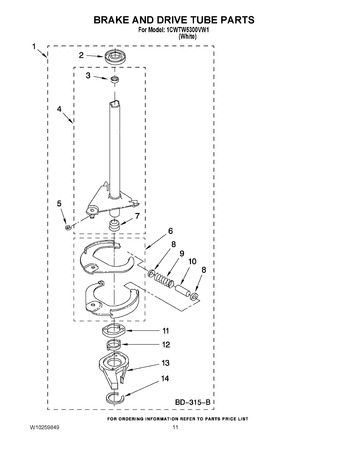 Diagram for 1CWTW5300VW1