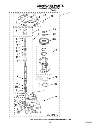 Diagram for 1CWTW5300VW1