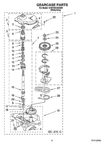 Diagram for 1CWTW5700SW0