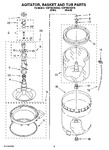 Diagram for 03 - Agitator, Basket And Tub Parts