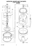 Diagram for 03 - Agitator, Basket And Tub Parts