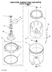 Diagram for 03 - Agitator, Basket And Tub Parts