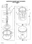 Diagram for 03 - Agitator, Basket And Tub Parts