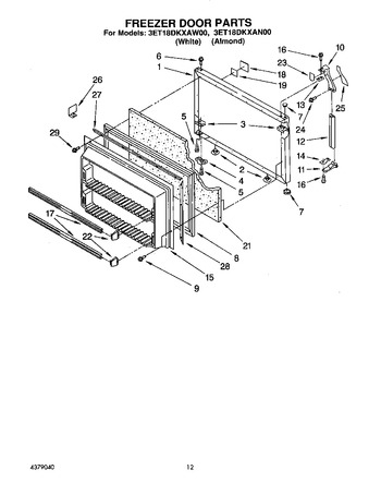 Diagram for 3ET18DKXAW00