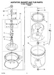 Diagram for 03 - Agitator, Basket And Tub Parts