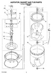 Diagram for 03 - Agitator, Basket And Tub Parts