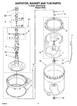 Diagram for 03 - Agitator, Basket And Tub Parts