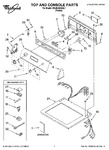 Diagram for 01 - Top And Console Parts