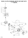 Diagram for 04 - Brake, Clutch, Gearcase, Motor And Pump