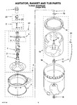 Diagram for 03 - Agitator, Basket And Tub Parts