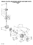 Diagram for 04 - Brake, Clutch, Gearcase, Motor And Pump Parts