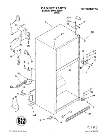 Diagram for 3XARG493WP01