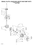 Diagram for 04 - Brake, Clutch, Gearcase, Motor And Pump Parts