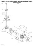 Diagram for 04 - Brake, Clutch, Gearcase, Motor And Pump Parts