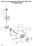 Diagram for 04 - Brake, Clutch, Gearcase, Motor And Pump Parts