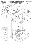 Diagram for 01 - Top And Console Parts