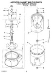 Diagram for 03 - Agitator, Basket And Tub Parts