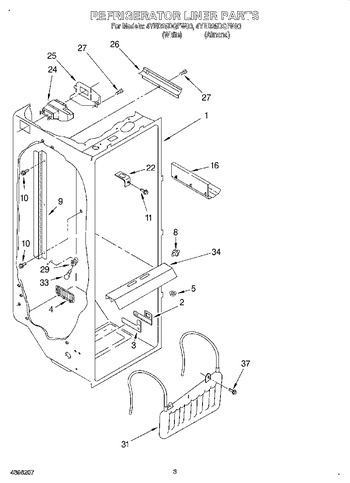 Diagram for 4YED25DQFW00