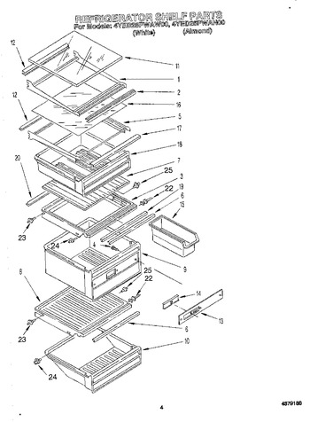 Diagram for 4YED25PWAN00