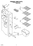 Diagram for 04 - Freezer Liner Parts