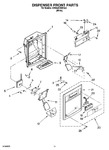 Diagram for 08 - Dispenser Front Parts