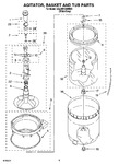 Diagram for 03 - Agitator, Basket And Tub Parts