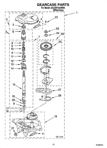 Diagram for 6ALSR7244MW0