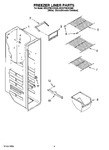 Diagram for 04 - Freezer Liner Parts