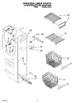 Diagram for 04 - Freezer Liner Parts