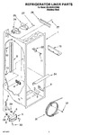 Diagram for 02 - Refrigerator Liner Parts