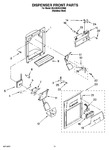 Diagram for 08 - Dispenser Front Parts