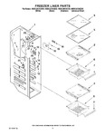 Diagram for 04 - Freezer Liner Parts