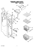 Diagram for 04 - Freezer Liner Parts